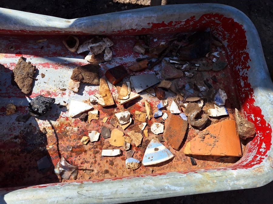 Finds from Wakley House foundation