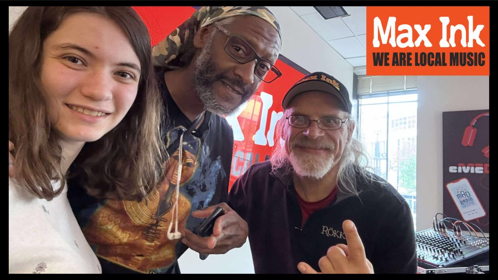 Jane, Jah Boogie, Rökker at the WMDX studio on State Street