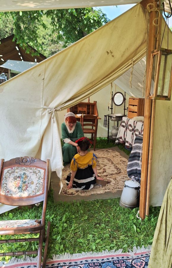 Medicinal Tent inside