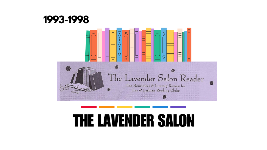 A cut out of the heading of The Lavender Salon Reader