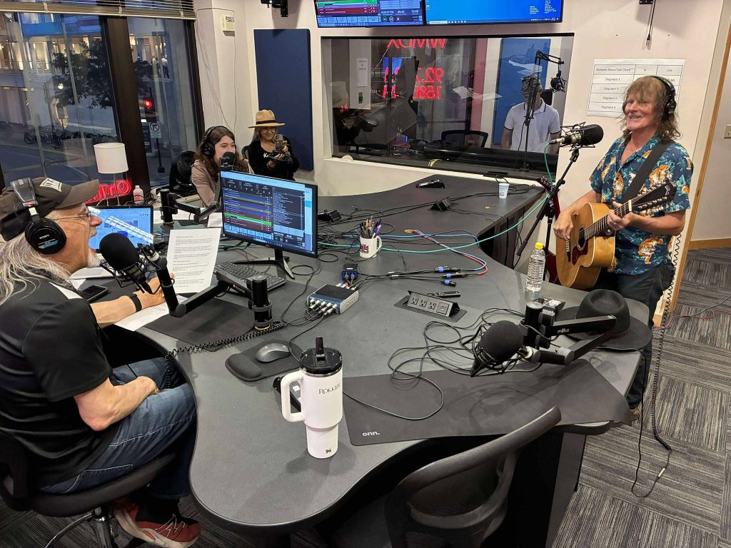 Perry Stephen Polito is performing at the WMDX studios on Max Ink Radio