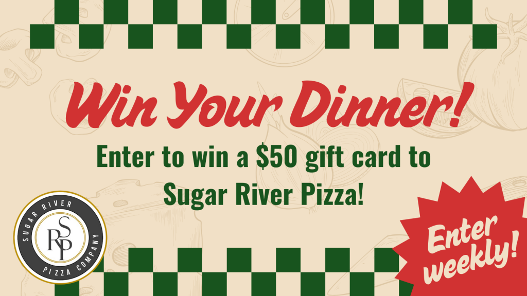 wmdx win a sugar river pizza gift card carousel link