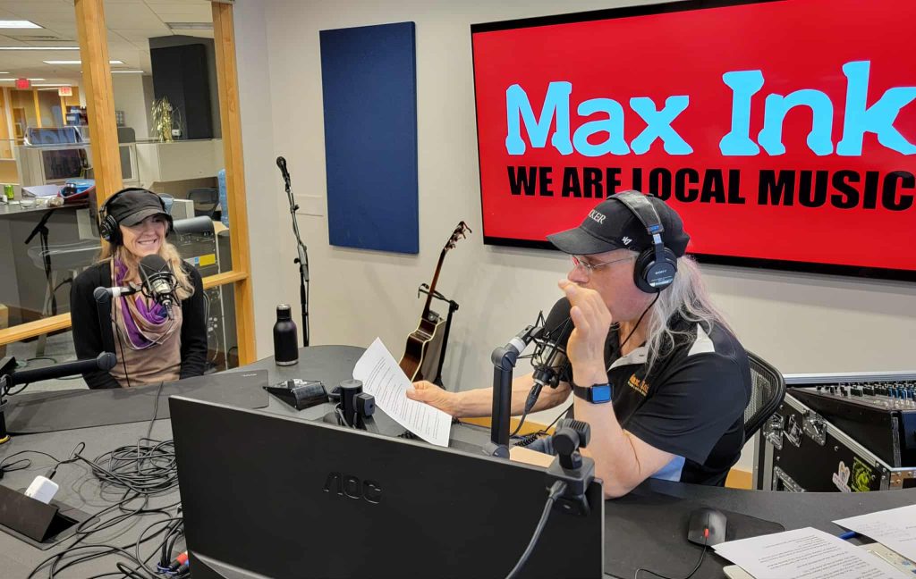 Audifax and Rökker in the WMDX studio above State Street in Madison, Wisconsin