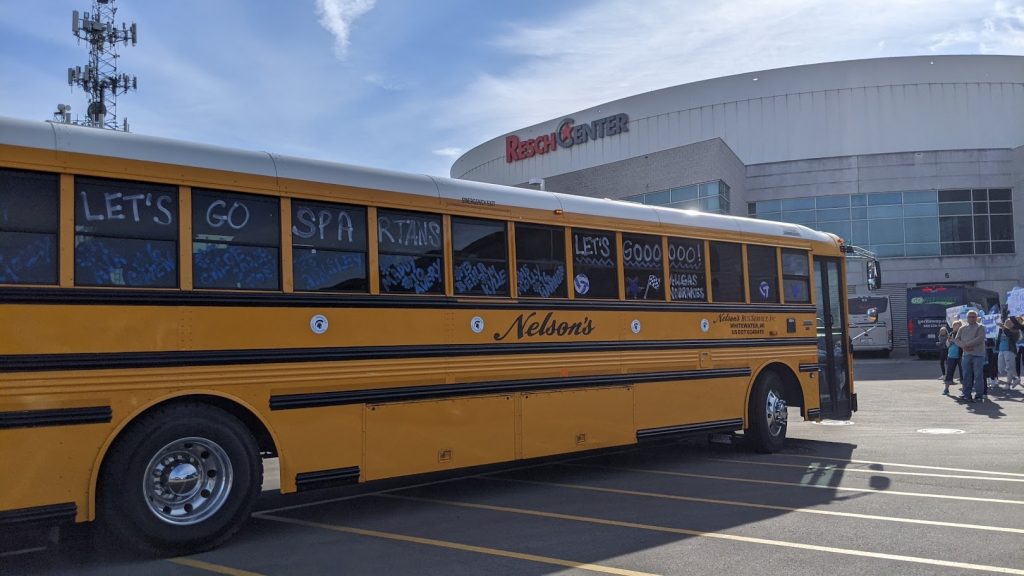 Bus at the Resch Center