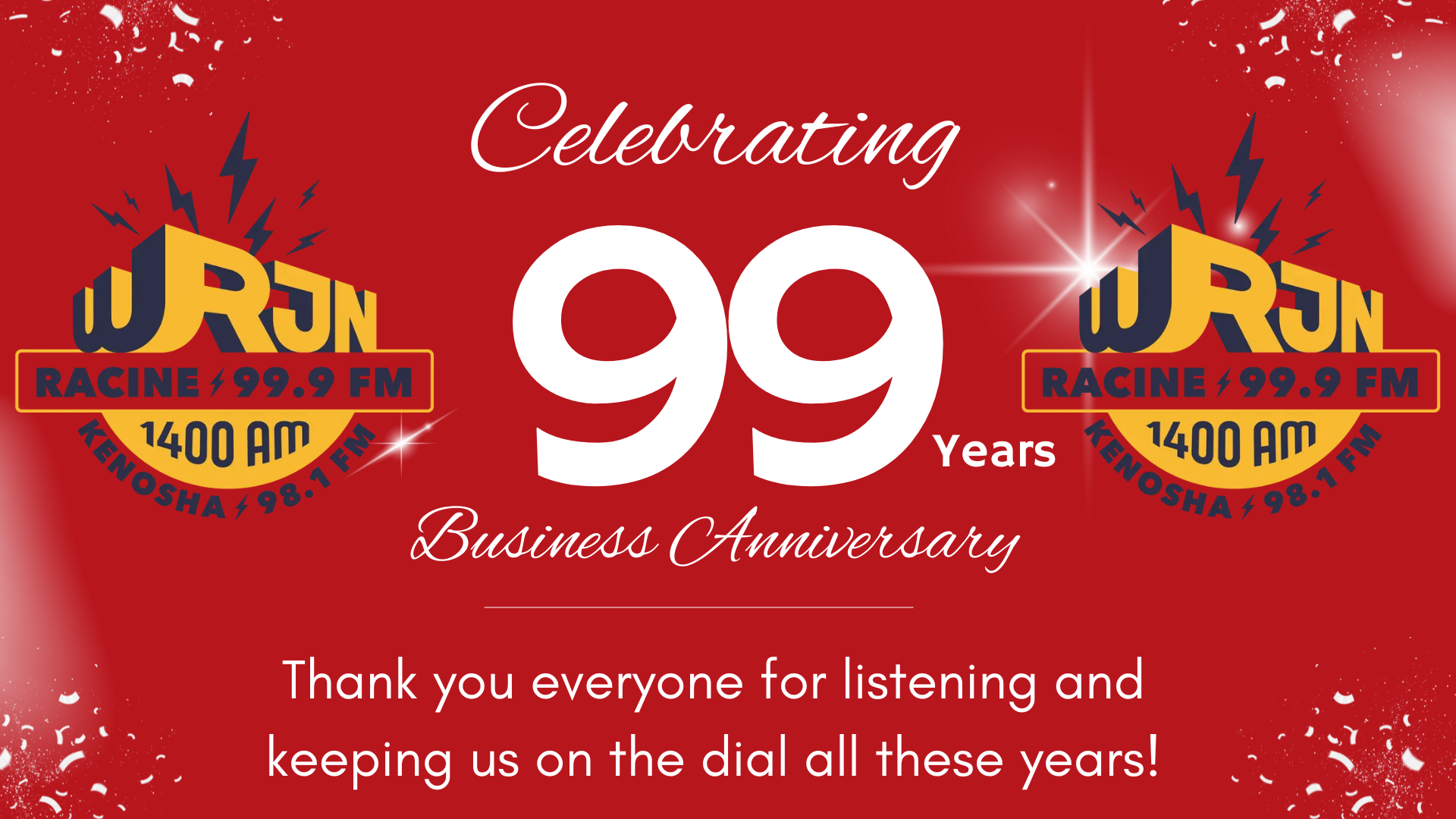 WRJN Celebrates 99 Years! | 100.9 WRCO | Richland Center | Country and ...