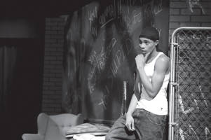 Caption: “Jungle Kings” deals with the processing of black and brown men into a world of gangs and prison culture. It will be featured at Line Breaks Festival on April 22 and 23.